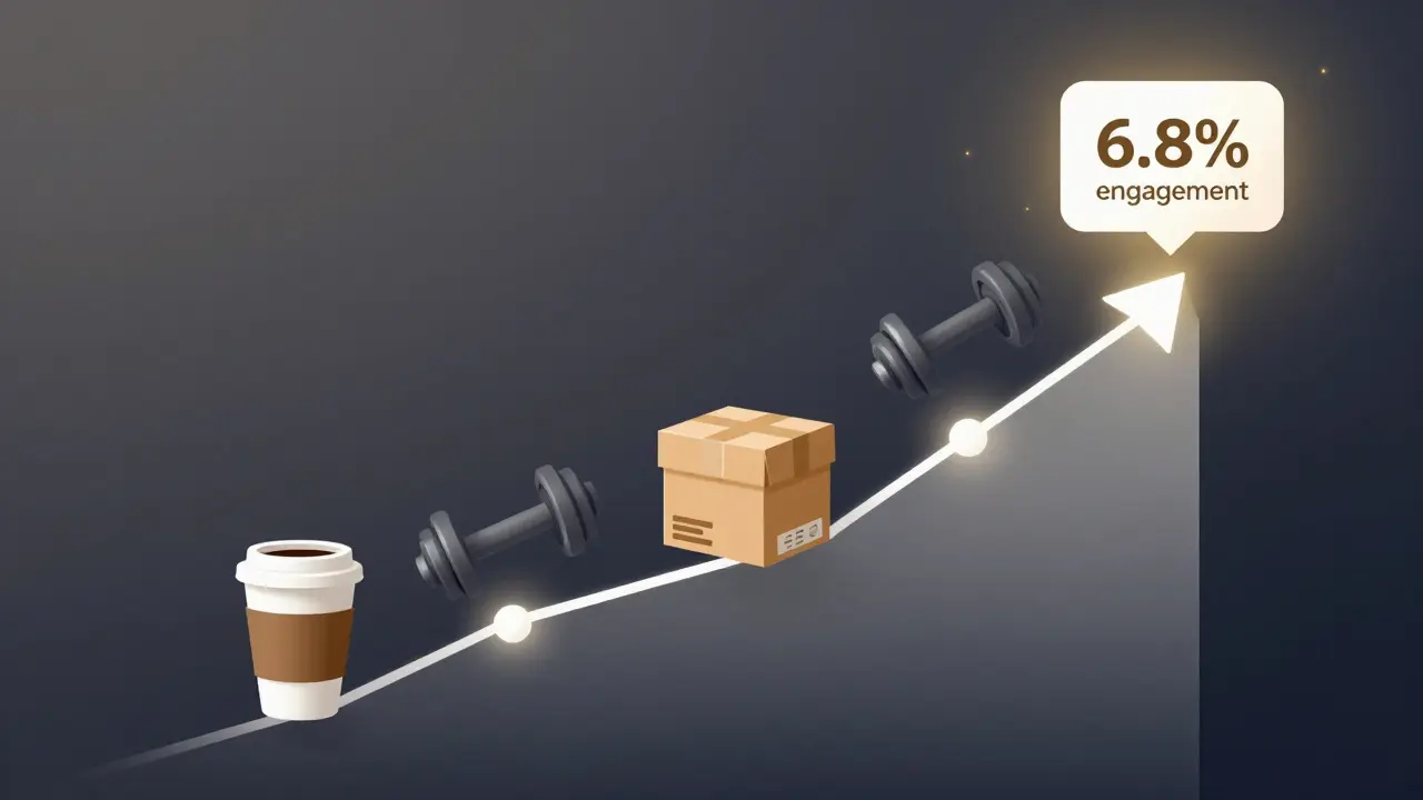 Growth chart with icons representing successful social media campaigns powered by ChatGPT.