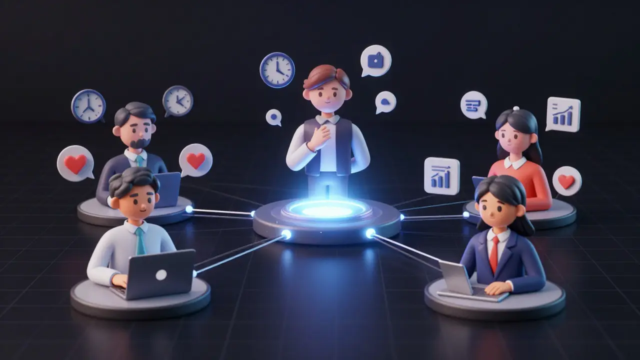 Neural network connecting to diverse buyer persona avatars